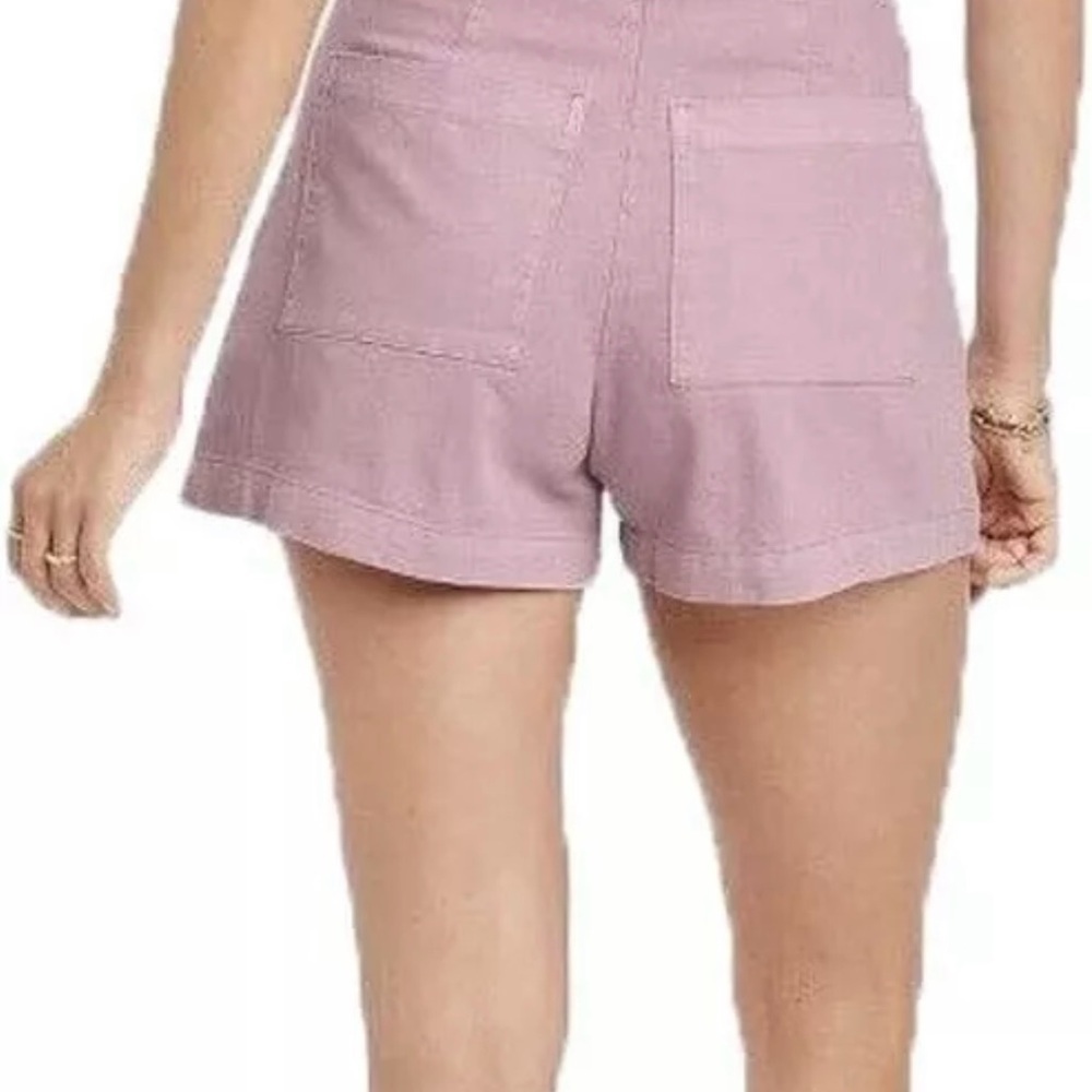 Dusty Pink High Waist Tailored Shorts - Picture 4 of 8